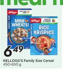 Sobeys Family Size Cereal offer