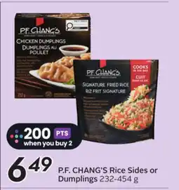 Sobeys P.F. CHANG'S Rice Sides or Dumplings offer