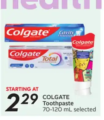 Sobeys Toothpaste offer