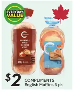 Sobeys COMPLIMENTS English Muffins offer