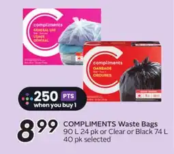 Sobeys COMPLIMENTS Waste Bags offer