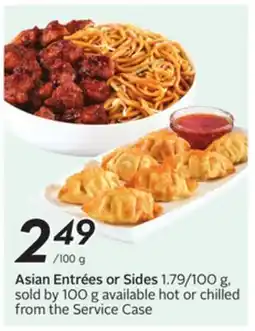 Sobeys Asian Entrees or Sides offer