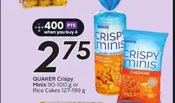 Sobeys Crispy Minis 90-100 g or Rice Cakes 127-199 g offer