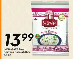 Sobeys INDIA GATE Feast Rozzana Basmati Rice offer