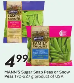 Sobeys MANN'S Sugar Snap Peas or Snow Peas offer