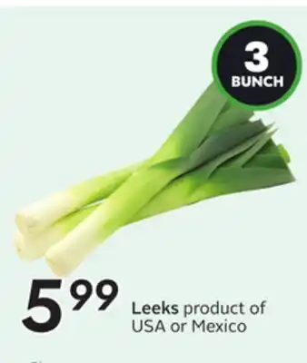 Sobeys Leeks offer