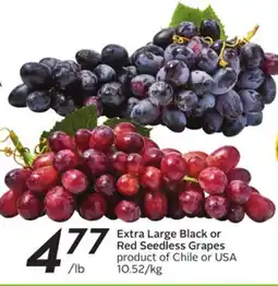 Sobeys Extra Large Black or Red Seedless Grapes offer