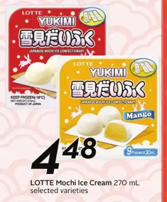 Sobeys LOTTE Mochi Ice Cream offer