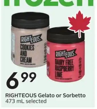 Sobeys Gelato or Sorbetto offer