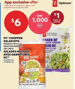 Independent Grocer PC CHOPPED SALAD KITS offer
