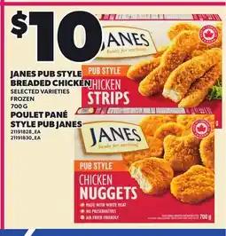 Independent Grocer JANES PUB STYLE BREADED CHICKEN offer