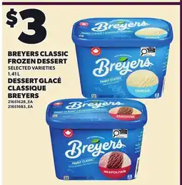 Independent Grocer BREYERS CLASSIC FROZEN DESSERT offer