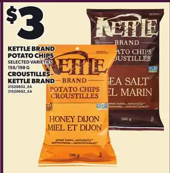 Independent Grocer KETTLE BRAND POTATO CHIPS, 156/198 G offer