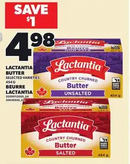 Independent Grocer LACTANTIA BUTTER offer
