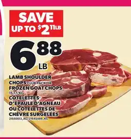 Independent Grocer LAMB SHOULD CHOPS CLUB PACK OR FROZEN GOAT CHOPS offer