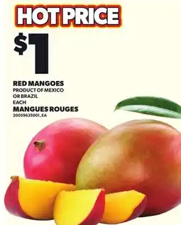 Independent Grocer RED MANGOES, EACH offer