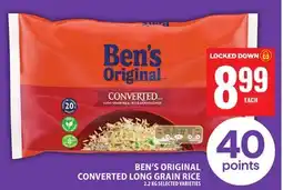 Food Basics BEN'S ORIGINAL CONVERTED LONG GRAIN RICE offer
