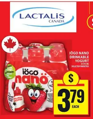 Food Basics IÖGO NANO DRINKABLE YOGURT offer