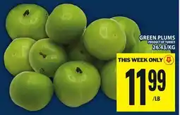 Food Basics GREEN PLUMS offer