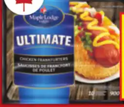 Food Basics MAPLE LODGE OR ZABIHA HALAL ULTIMATE CHICKEN FRANKFURTERS offer