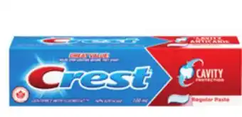 Food Basics CREST TOOTHPASTE 100 ML ORAL-B TOOTHBRUSH offer