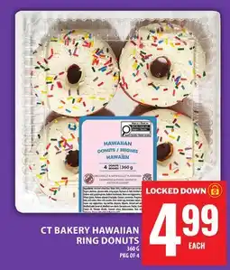 Food Basics CT BAKERY HAWAIIAN RING DONUTS, 360 G PKG OF 4 offer