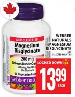 Food Basics WEBBER NATURALS MAGNESIUM BISGLYCINATE offer