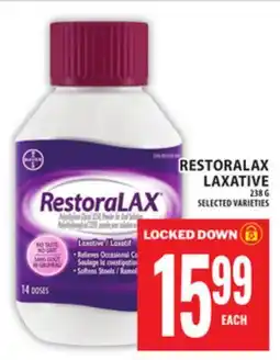 Food Basics RESTORALAX LAXATIVE offer