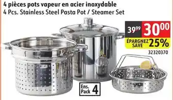 Sushi Shop 4 Pcs. Stainless Steel Pasta Pot / Steamer Set offer