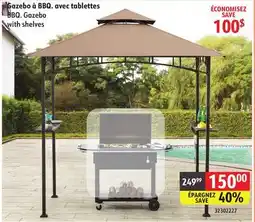 Sushi Shop BBQ. Gazebo with shelves offer