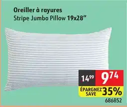 Sushi Shop Stripe Jumbo Pillow 19x28 offer