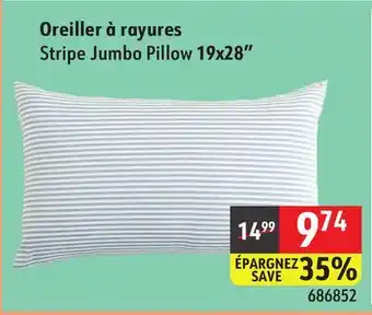 Sushi Shop Stripe Jumbo Pillow 19x28 offer