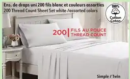 Sushi Shop 200 Thread Count Sheet Set white /assorted colors offer