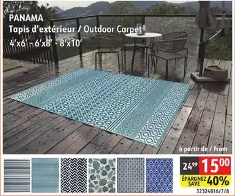 Sushi Shop PANAMA Outdoor Carpet offer