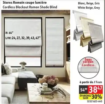 Sushi Shop Cordless Blackout Roman Shade Blind offer