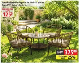 Sushi Shop Grand 5Pc Leisure Patio Set offer