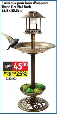 Sushi Shop Three Tier Bird Bath offer