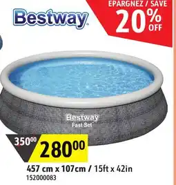 Sushi Shop BESTWAY 457 cm x 107cm / 15ft x 42in Pool Set offer