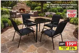 Sushi Shop 5Pc Outdoor Dining Set with Foam offer