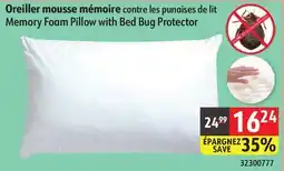 Sushi Shop Memory Foam Pillow with Bed Bug Protector offer