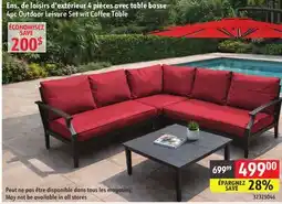 Sushi Shop 4pc Outdoor Leisure Set wit Coffee Table offer