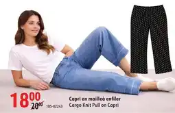 Sushi Shop Cargo Knit Pull on Capri offer