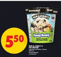 No Frills BEN & JERRY'S ICE CREAM offer