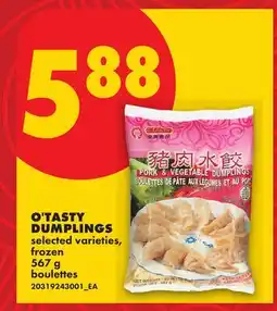 No Frills O'TASTY DUMPLINGS offer