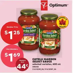 No Frills CATELLI GARDEN SELECT SAUCE offer