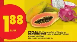 No Frills PAPAYA DRAGON FRUIT offer
