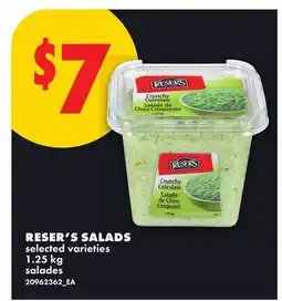 No Frills RESER'S SALADS offer
