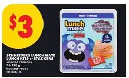 No Frills SCHNEIDERS LUNCHMATE LUNCH KITS or STACKERS offer