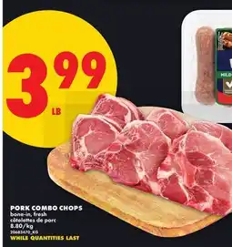 No Frills PORK COMBO CHOPS offer