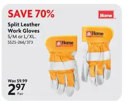 Home Hardware Split Leather Work Gloves offer